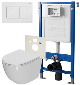 Сет Point PN48059W: инсталляция Point Элемент PN45120 клавиша Point Ника белый PN44081W унитаз Point Афина PN41041