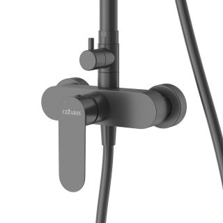 Душевая стойка Cezares Вектор (Stylus) STYLUS-CD-NOP чёрный матовый