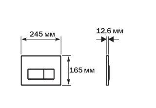 Кнопка смыва Aquatek Pneumo S PNS-0000006 пневматическое управление белый Кнопка смыва Aquatek Pneumo S PNS-0000006 пневматическое управление белый