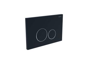 Кнопка смыва Aquatek Pneumo S PNS-0000015 пневматическое управление чёрный матовый