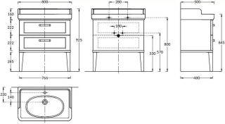 Тумба под раковину Kerama Marazzi Pompei PO.M.80.2\CAM 80 см камео бежевый Тумба под раковину Kerama Marazzi Pompei PO.M.80.2\CAM 80 см камео бежевый