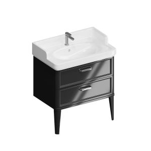 Тумба под раковину Kerama Marazzi Pompei PO.M.80.2\BLK 80 см чёрный