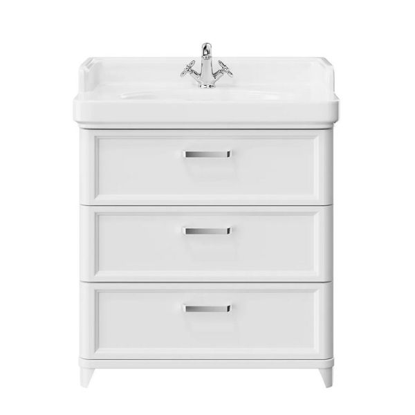 Тумба под раковину Kerama Marazzi Pompei PO.M.80.3\WHT 80 см белый Тумба под раковину Kerama Marazzi Pompei PO.M.80.3\WHT 80 см белый
