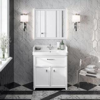 Тумба под раковину Kerama Marazzi Pompei PO.M.80.3\WHT 80 см белый Тумба под раковину Kerama Marazzi Pompei PO.M.80.3\WHT 80 см белый