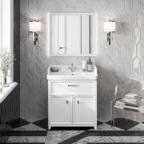 Тумба под раковину Kerama Marazzi Pompei PO.M.80.3\WHT 80 см белый Тумба под раковину Kerama Marazzi Pompei PO.M.80.3\WHT 80 см белый