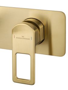 Встраиваемый смеситель для раковины Wonzon & Woghand Frame WW-88869010-BG брашированное золото