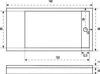 Поддон для душа Good Door Stella 140x90 с сифоном Поддон для душа Good Door Stella 140x90 с сифоном