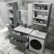 Тумба под раковину Style Line Марелла 80 Люкс Plus СС-00002412 серый матовый