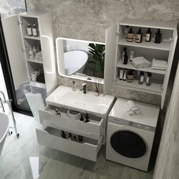 Тумба под раковину Style Line Марелла 90 Люкс Plus СС-00002414 белый глянец Тумба под раковину Style Line Марелла 90 Люкс Plus СС-00002414 белый глянец