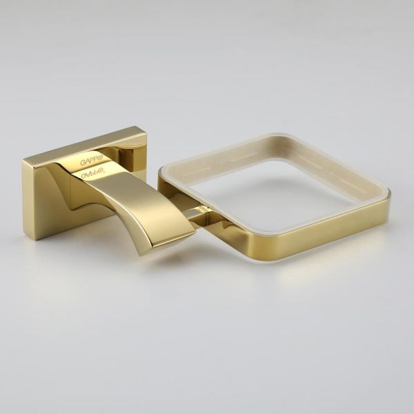 Настенный ёршик для унитаза Gappo G0710-3 золото