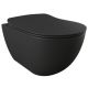 Подвесной унитаз Creavit Free FE322-11SM00E-0000 безободковый чёрный матовый