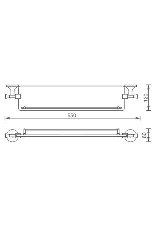 Душевая полка AltroBagno Corposo 082804 Cr
