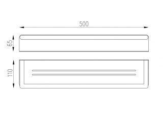 Полка ABBER Osten 316 AA1863BST сталь брашированная