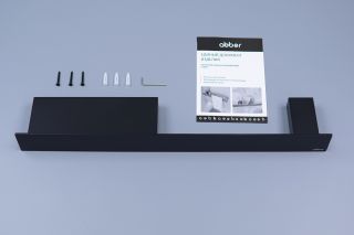 Полка с полотенцедержателем ABBER Nischen AN3011MB чёрный матовый