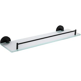 Стеклянная полка для ванной Frap F30207 черный