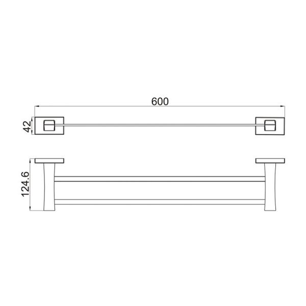 Полотенцедержатель Gappo G0709-3 золото