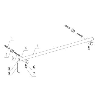 Полотенцедержатель ABBER Osten 316 AA1856BG брашированное золото