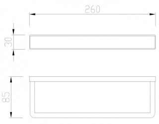 Полотенцедержатель ABBER Westen AA1753G 26см золото матовое