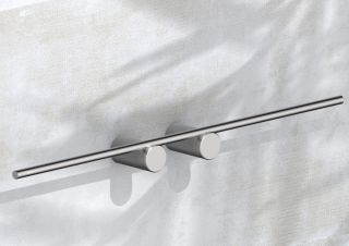 Полотенцедержатель двойной ABBER Pol 316 AA1955BST брашированная сталь