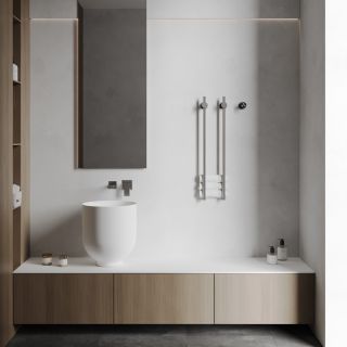 Полотенцесушитель электрический ABBER Charme AH4002 34x80 см хром