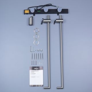 Полотенцесушитель электрический ABBER Charme AH4002BST 34x80 см сталь брашированная