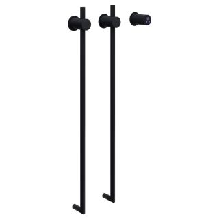 Полотенцесушитель электрический ABBER Charme AH4002MB 34x80 см чёрный матовый