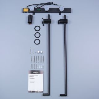 Полотенцесушитель электрический ABBER Charme AH4002MB 34x80 см чёрный матовый