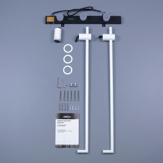 Полотенцесушитель электрический ABBER Charme AH4002MW 34x80 см белый матовый