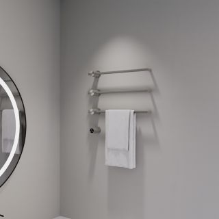 Полотенцесушитель электрический ABBER Charme AH4003BST 52x49 см сталь брашированная