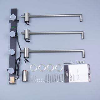 Полотенцесушитель электрический ABBER Charme AH4003BST 52x49 см сталь брашированная
