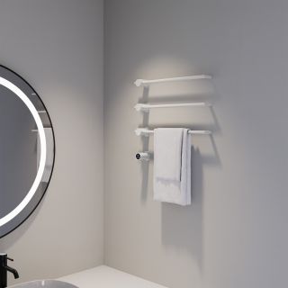 Полотенцесушитель электрический ABBER Charme AH4003MW 52x49 см белый матовый