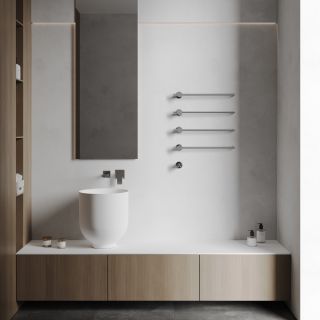 Полотенцесушитель электрический ABBER Charme AH4004 64x52 см хром