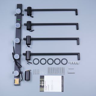 Полотенцесушитель электрический ABBER Charme AH4004MB 64x52 см чёрный матовый