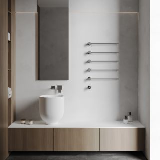 Полотенцесушитель электрический ABBER Charme AH4005 79x52 см хром