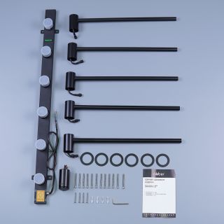 Полотенцесушитель электрический ABBER Charme AH4005MB 79x52 см чёрный матовый