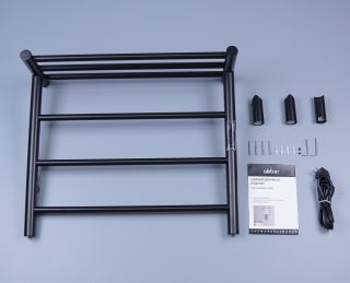 Полотенцесушитель электрический ABBER Standard AH4614MB 50x60 см чёрный матовый