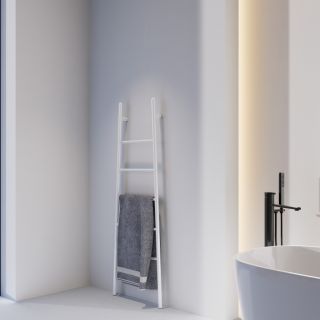 Полотенцесушитель электрический ABBER Treppe AH4705MW 53x152 см белый матовый