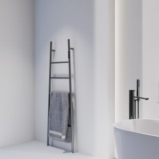 Полотенцесушитель электрический ABBER Treppe AH4705NG оружейная сталь