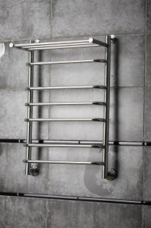 Водяной полотенцесушитель Тругор Идеал НП 3 П с полкой 80x50см хром Идеал3/нп8050П