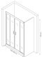 Душевая дверь Berges Porta 160-180см хром 063103