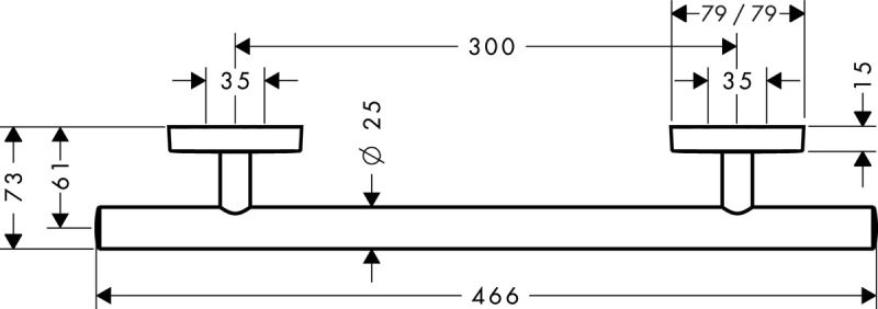 Поручень Hansgrohe PuraVida 41513000
