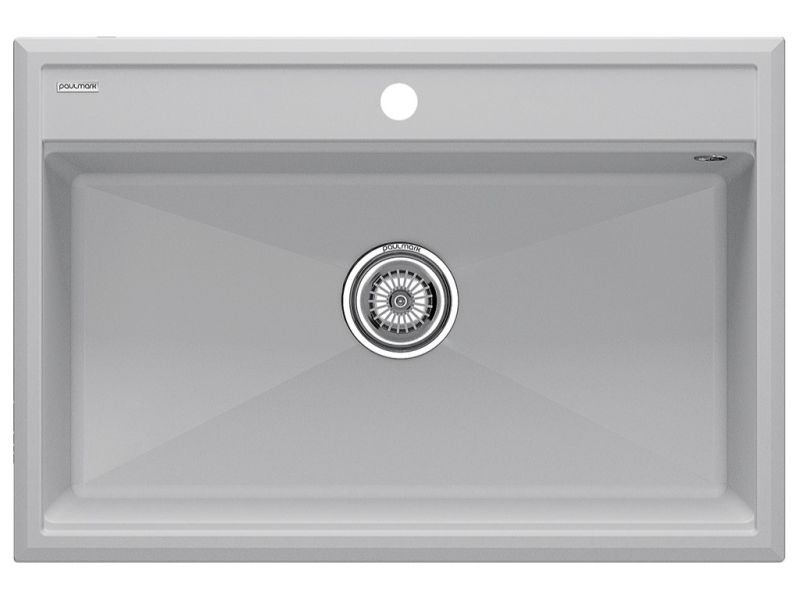 Мойка кухонная Paulmark Stepia PM117551-GRS серый дым Мойка кухонная Paulmark Stepia PM117551-GRS серый дым