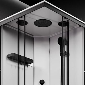 Душевая кабина Am.Pm X-Joy Square W94C-403-090BT 90х90 профиль черный матовый
