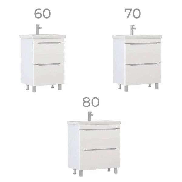 Тумба под раковину напольная Vigo Grani 202 70 см белый