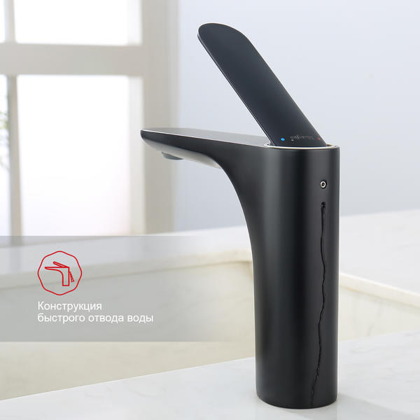 Смеситель для раковины Raglo R21.10.06 чёрный