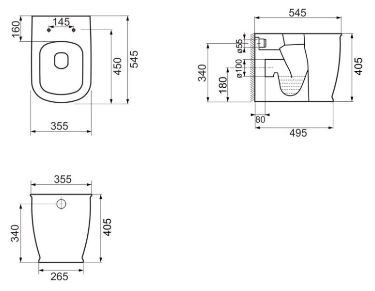 Унитаз приставной BelBagno белый Prado BB10150CB Унитаз приставной BelBagno белый Prado BB10150CB