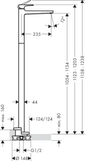 Смеситель для раковины Hansgrohe Metropol 74530000S хром