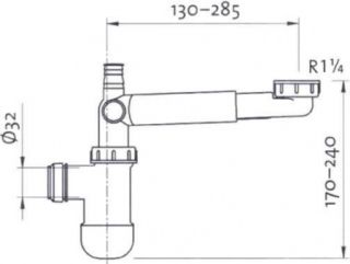 preloc 300-series сифон плоский preloc 300-series сифон плоский