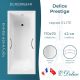 Ванна чугунная Delice Prestige DLR230624R 170х70 с отверстиями под ручки Ванна чугунная Delice Prestige DLR230624R 170х70 с отверстиями под ручки