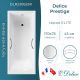 Ванна чугунная Delice Prestige DLR230625R 170х75 с отверстиями под ручки Ванна чугунная Delice Prestige DLR230625R 170х75 с отверстиями под ручки